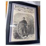 Framed Harperï¿½s Weekly April 1862 Print