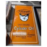 Oilzum Cylinder Oil Tin Sign