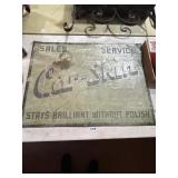 Tin Sales and Service Advertising Sign