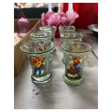 Hand-Painted Glass Shot Glasses