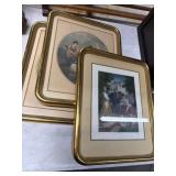 Three Framed Classical Art Prints
