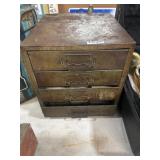 Vintage Metal Drawer Cabinet Organizer
