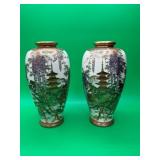 9-Inch Japanese Ceramic Vases