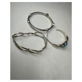Sterling Silver Bracelet Trio