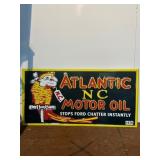 Atlantic NC Motor Oil Metal Sign