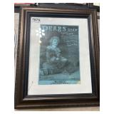 Framed Antique Advertising Prints Lot