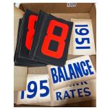 Vintage Printed Sign Cards