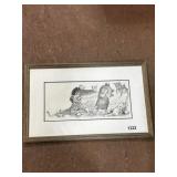 Framed Animal Illustration, 20ï¿½13ï¿½ï¿½