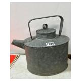 13-Inch Vintage Metal Teapot