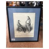 Framed Print of Satirical Artwork