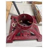 Red Cast Iron Christmas Tree Stand