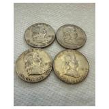 1951 Benjamin Franklin Half Dollar Lot