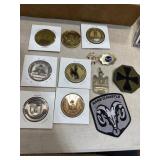 Military Coins, Patches, and Medals Lot