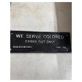 Replica Segregation Era Sign Plate