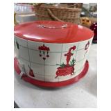 Decorite Metal Cake Carrier with Handle