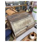 Wooden Slant-Top Storage Box