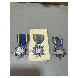 Three New Jersey Faithful Service Medals