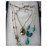 Four Designer Fashion Necklaces