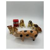 Ceramic Animal Figurines and Toy Lot