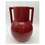 Red Trenton Art Pottery Vase, 10ï¿½
