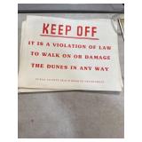 Ocean County Beach Erosion Signs