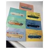 8 1954 Ford Automobile Postcards