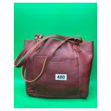 Portland Leather Shoulder Tote Bag