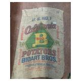California Potatoes Burlap Sack