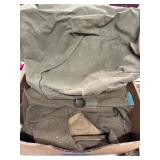 Box Lot of Military and Work Clothing
