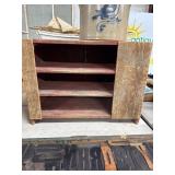 Wooden Rustic Red Display Cabinet