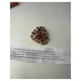 Nolan Miller Pansy Brooch with Rhinestones