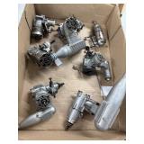 Box Lot of Model Airplane Engines