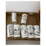 8 Cartoon-Themed Drinking Glasses