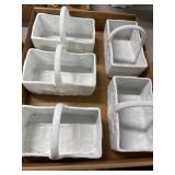 5 Limoges Porcelain Baskets