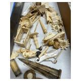 Carved Bone and Shell Items