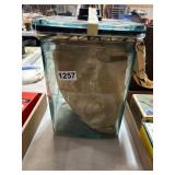 Vintage Square Glass Jar with Lid