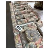 Carved Polychrome Wood Warrior Panel