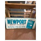 Newport Cigarettes Advertising Sign