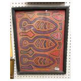 Framed Textile Artwork, 17ï¿½22 Inches