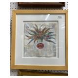 Media Artwork with Collage in Frame