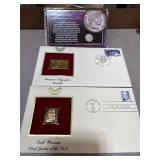 Liberty Dime and Gold Stamp Collection
