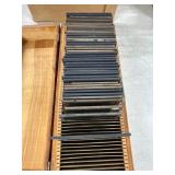 Wooden Box With Glass Lantern Slides