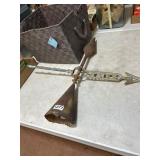 Rustic Metal Weather Vane With Bell