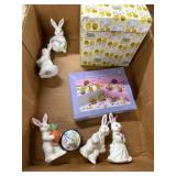 Easter Bunny Figurines and Decorations Lot