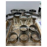 Glassware With Chrome Accents