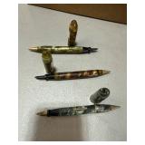 Three Marbled Fountain Pens