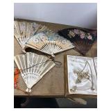 Packales Jewelry Set and 4 Hand Fans