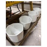 4 Limoges France Ceramic Planters