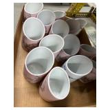 Porcelain Pen Cups with Floral Designs