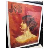 Framed JOB Cigarette Poster, 22ï¿½17